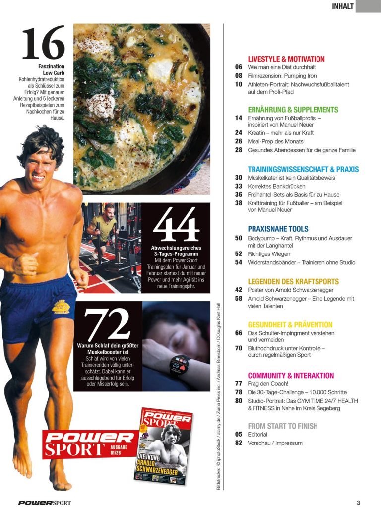 Inhalte Ausgabe 1 Power Sport Magazin Inhalte Ausgabe 1 Power Sport Magazin